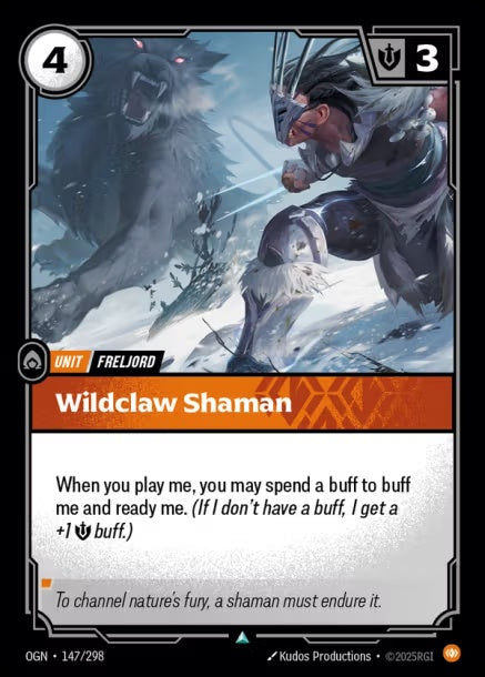 OGN-147/298 - Wildclaw Shaman（繁中）