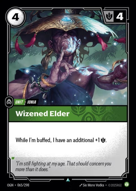 OGN-065/298 - Wizened Elder（繁中）