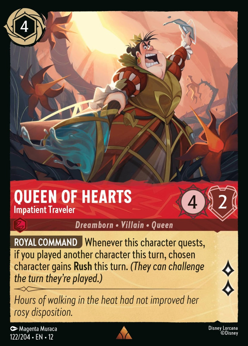 122/204-EN-12: Queen of Hearts - Impatient Traveler