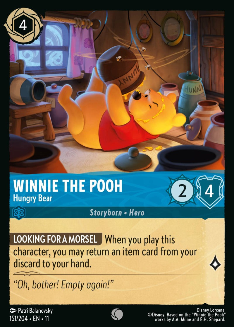 151/204-EN-11: Winnie the Pooh - Hungry Bear