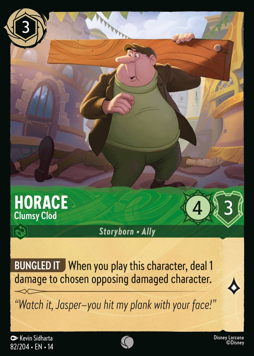 082/204-EN-14: Horace – Clumsy Clod