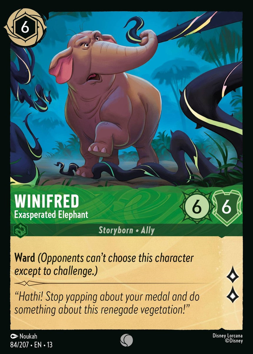 084/207-EN-13: Winifred – Exasperated Elephant