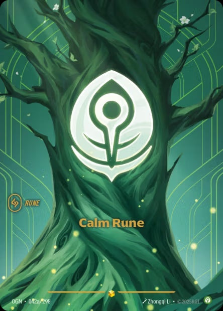 OGN-042a/298 - Calm Rune（繁中）