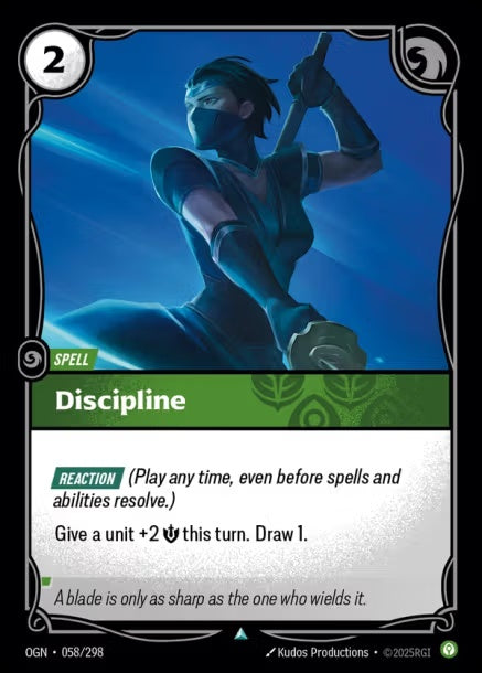 OGN-058/298 - Discipline（繁中）