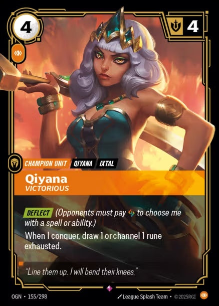 （繁中）OGN-155/298 - Qiyana, Victorious 姬亞娜-勝利
