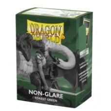 Dragon Shield - 100 Deck Protector Sleeves - Standard Size - Matte Non-Glare - Forest Green - AT-11825