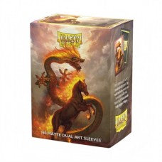 Dragon Shield - 100 Deck Protector Sleeves - Standard Size - Dual Art - Fire Horse 2026 - AT-12115