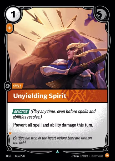 OGN-145/298 - Unyielding Spirit（繁中）