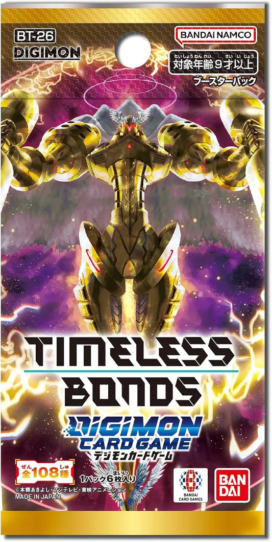 [BT26] DIGIMON BOOSTER PACK TIMELESS BONDS【BT-26】數碼暴龍咭牌遊戲 第二十六彈 永恆羈絆 (JP) SEALED BOOSTER BOX / CASE / PACK  卡盒 / 完箱
