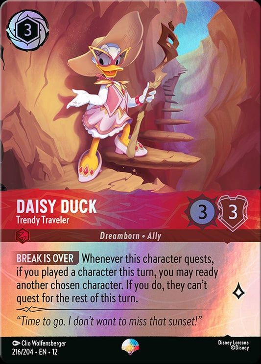 216/204-EN-12: Daisy Duck - Trendy Traveler (Alt Art) (異畫)