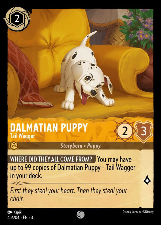 004b/204-EN-3: Dalmatian Puppy - Tail Wagger