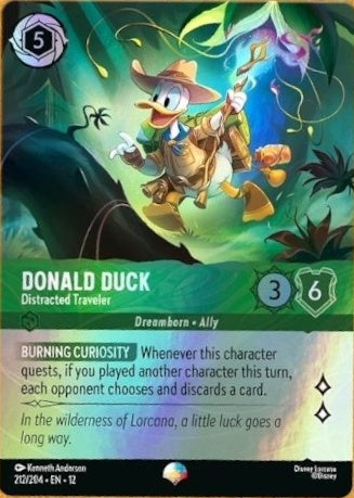 212/204-EN-12: Donald Duck - Distracted Traveler (Alt Art) (異畫)