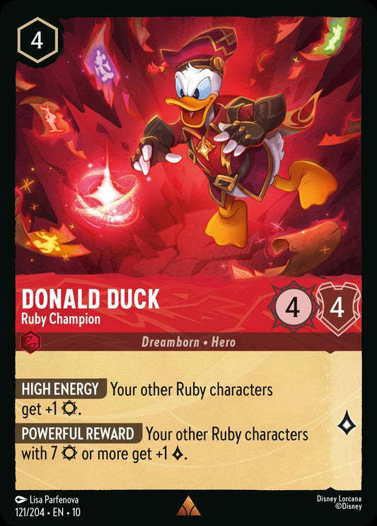 121/204·EN·10: Donald Duck - Ruby Champion