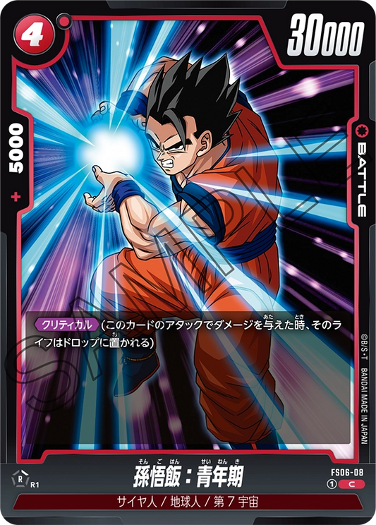 FS06-008 Son Gohan : Adolescence 孫悟飯：青年期