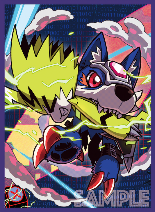 [IN STOCK] EATOS card Sleeve 6/25 Cut-off - ( Fenriloogamon: Takemikazuchi / フェンリルガモン： 建御雷神 タケミカヅチ(偽) - Digimon / デジモン)