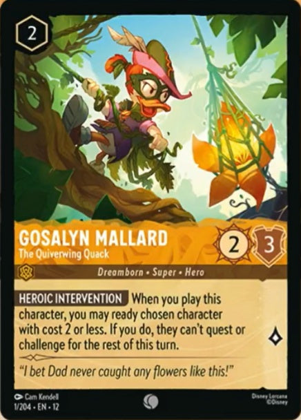 001/204-EN-12: Gosalyn Mallard - The Quiverwing Quack