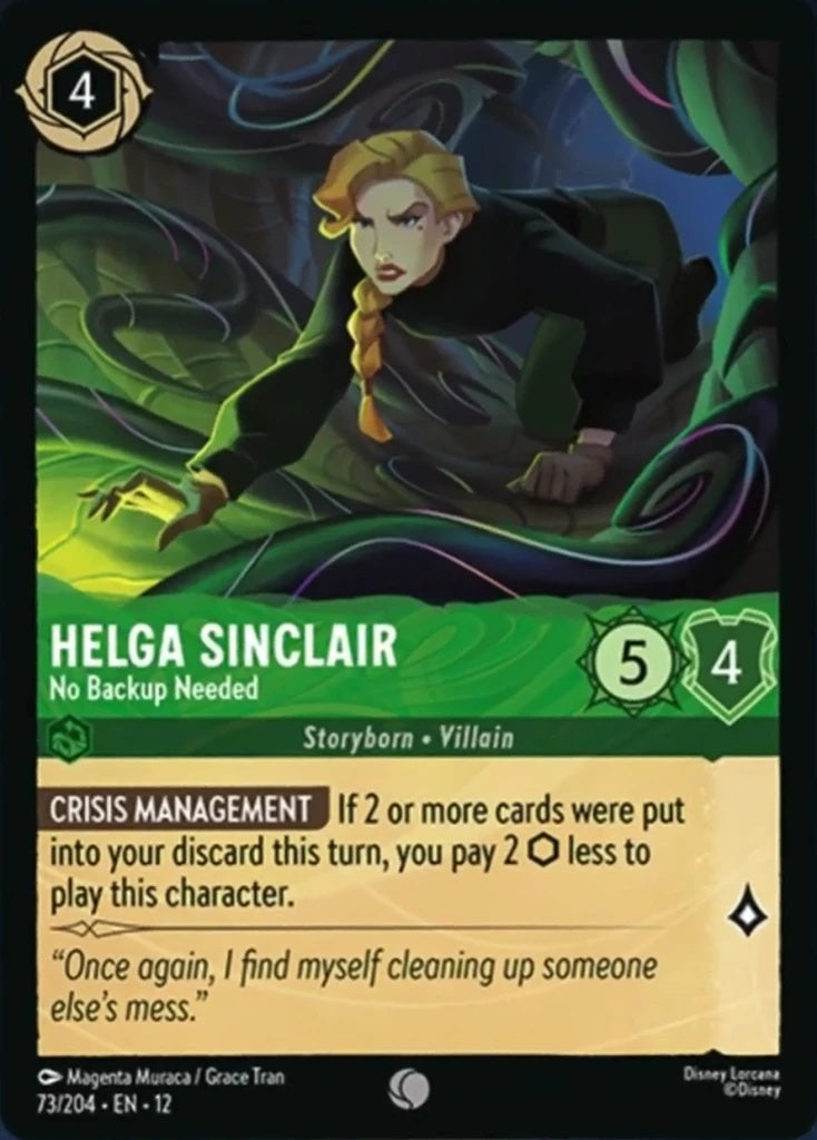 073/204-EN-12: Helga Sinclair - No Backup Needed
