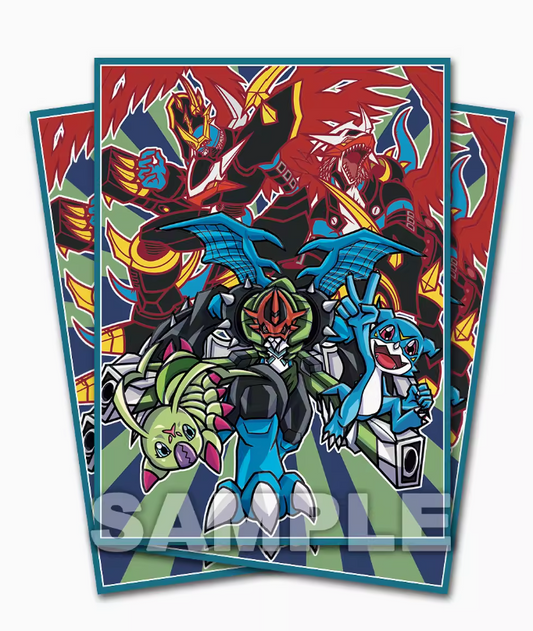 [Sleeves] Digimon Imperialdramon Paildramon Veemon Wormmon Evolution Line