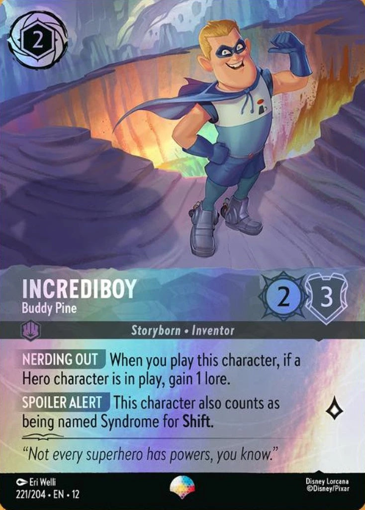 221/204-EN-12: Incrediboy - Buddy Pine (Alt Art) (異畫)