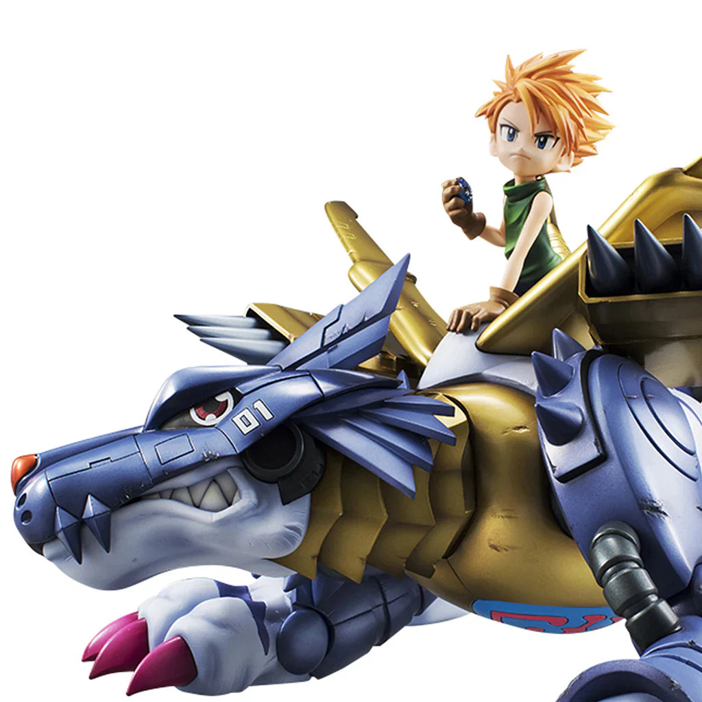 [Official Toys] - Precious G.E.M. Series Digimon Adventure Metal Garurumon & Yamato [P.G.E.M.]《數碼暴龍》鋼鐵加魯魯獸 & 石田大和 [PB]