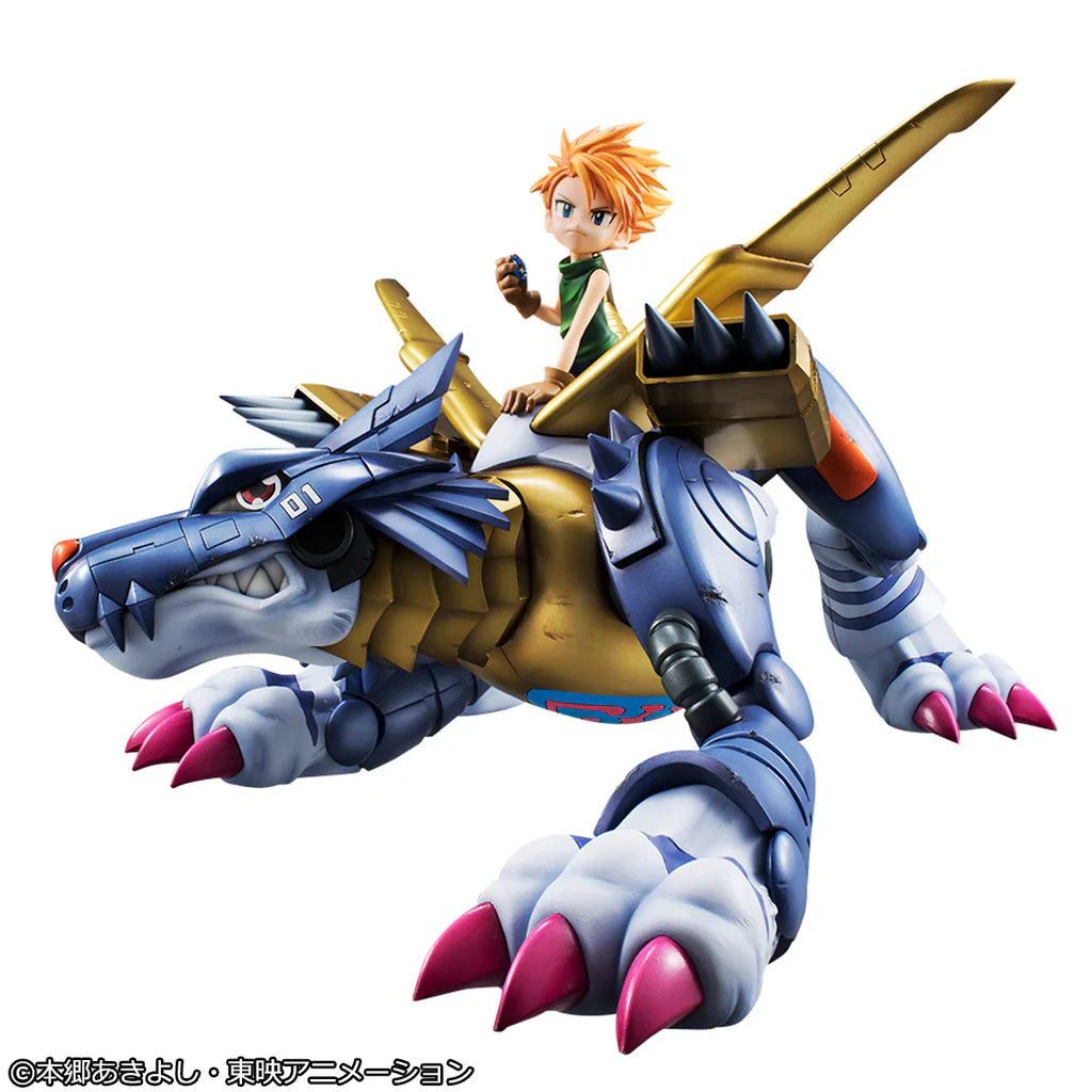 [Official Toys] - Precious G.E.M. Series Digimon Adventure Metal Garurumon & Yamato [P.G.E.M.]《數碼暴龍》鋼鐵加魯魯獸 & 石田大和 [PB]