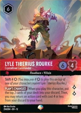 214/204-EN-12: Lyle Tiberius Rourke - Crystallized Commander (Alt Art) (異畫)
