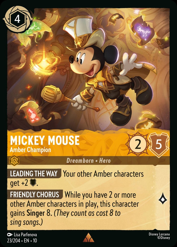 023/204·EN·10: Mickey Mouse - Amber Champion