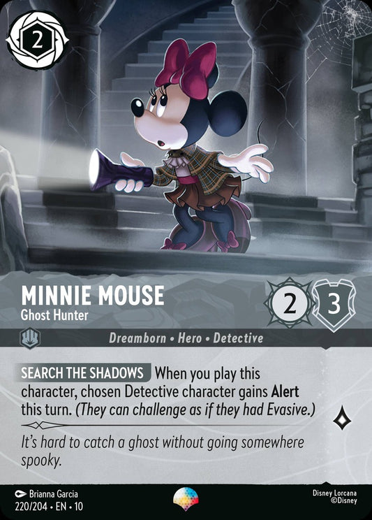 220/204·EN·10: Minnie Mouse - Ghost Hunter