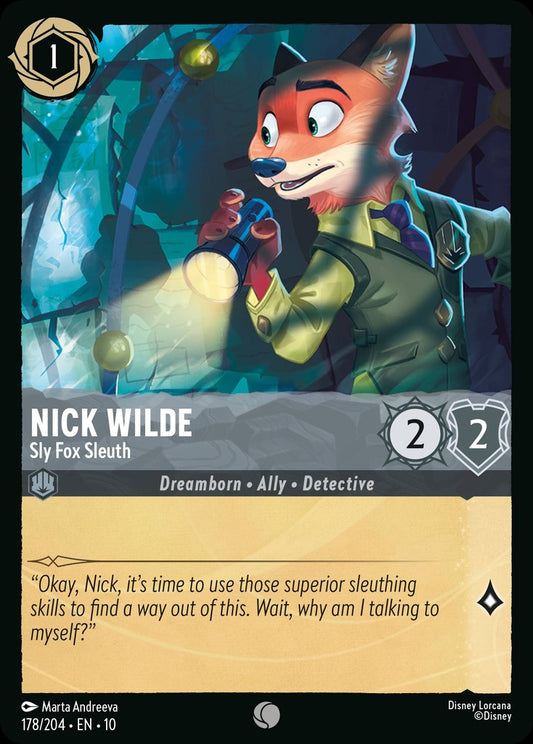 178/204·EN·10: Nick Wilde - Sly Fox Sleuth