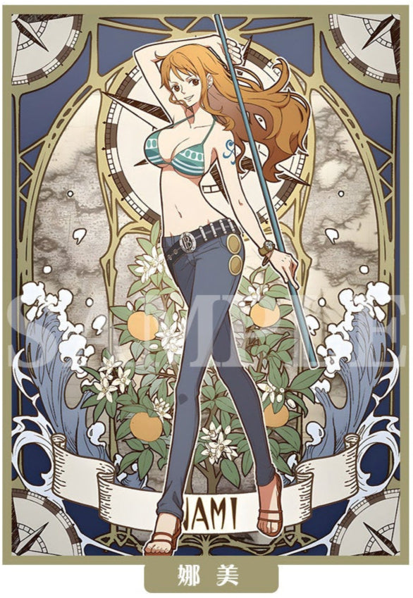 [Sleeves] One Piece Nami - Alphonse Mucha Style