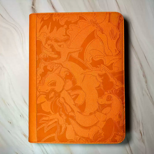 [Binder] - Charizard Charmeleon Charmander Red/Orange 9-Slot slide in Binder with bag Pokemon