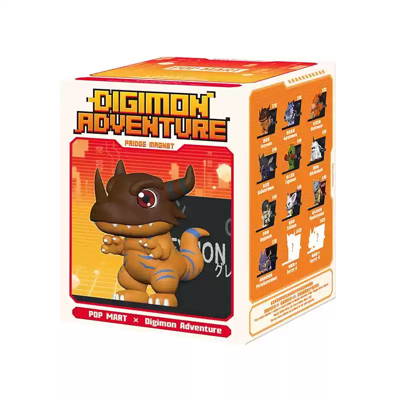 [Blind Box] POPMART Fridge Magnets Digimon 01 Display Figures 數碼寶貝冰箱貼系列手辦盲盒潮流玩具禮物擺件