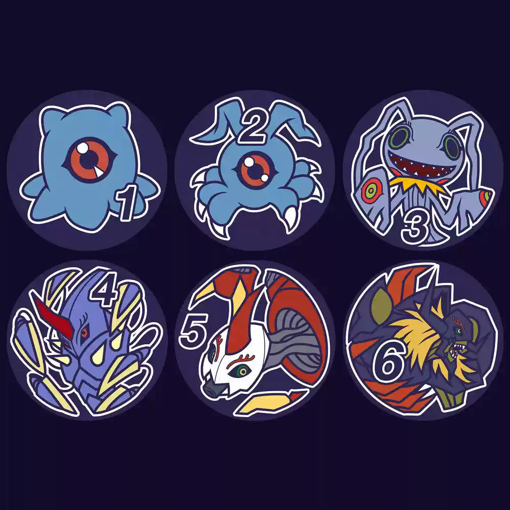 [Dice] Digimon Diaboromon Infermon Chrysalimon Keramon Tsumemon Kuramon Evolution Line