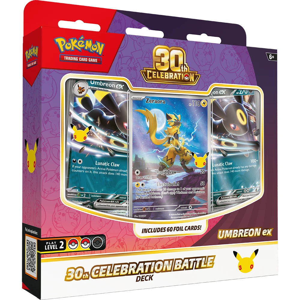 [Pre-order]English Pokemon 美版 Pokémon TCG: 30th Celebration Battle Deck—Umbreon ex
