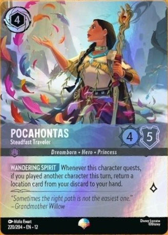 220/204-EN-12: Pocahontas - Steadfast Traveler (Alt Art) (異畫)