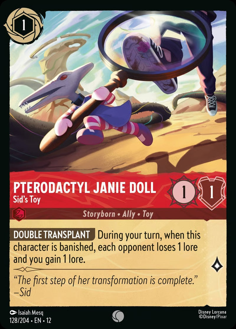 128/204-EN-12: Pterodactyl Janie Doll - Sid's Toy