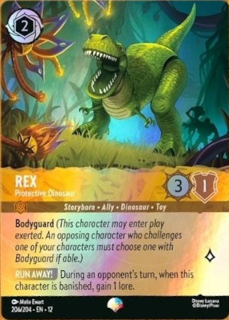 206/204-EN-12: Rex - Protective Dinosaur (Alt Art) (異畫)