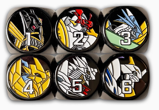 [Dice] Digimon Royal Knights Ver 1 Alphamon Gallantmon UlforceVeedramon Omnimon Magnamon Jesmon