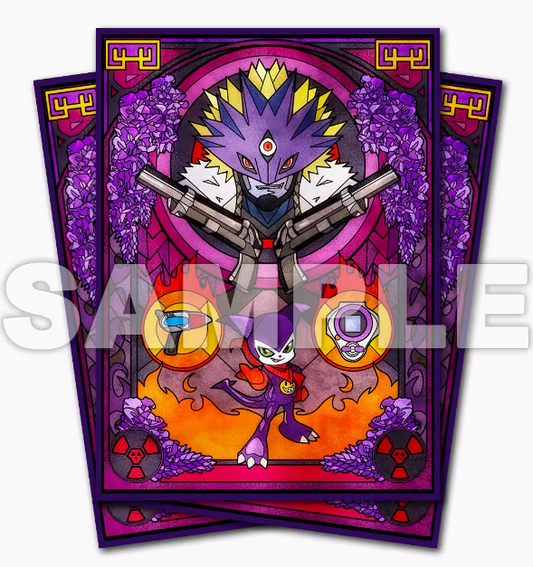 [Sleeves] Stained Glass Beelzemon Impmon Digimon