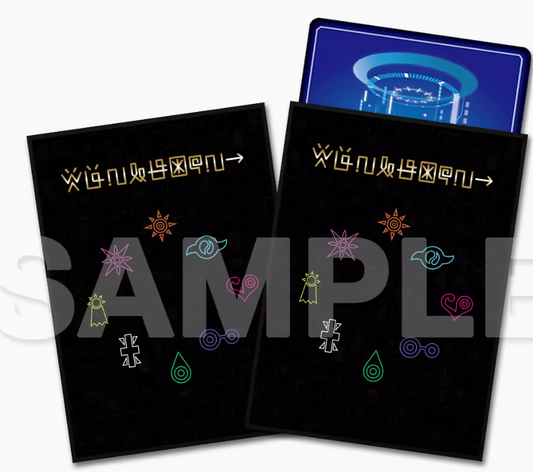 [Sleeves] Digimon 01 Crests Black design