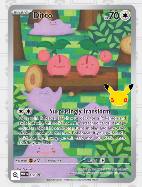 [Pre-order]English Pokemon 美版 Pokémon TCG: 30th Celebration Ditto Premium Collection