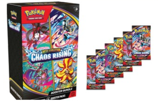 [Pre-order] [ME04] English Pokemon 美版 Booster Bundle Mega Evolution — Chaos Rising (Box/Case)