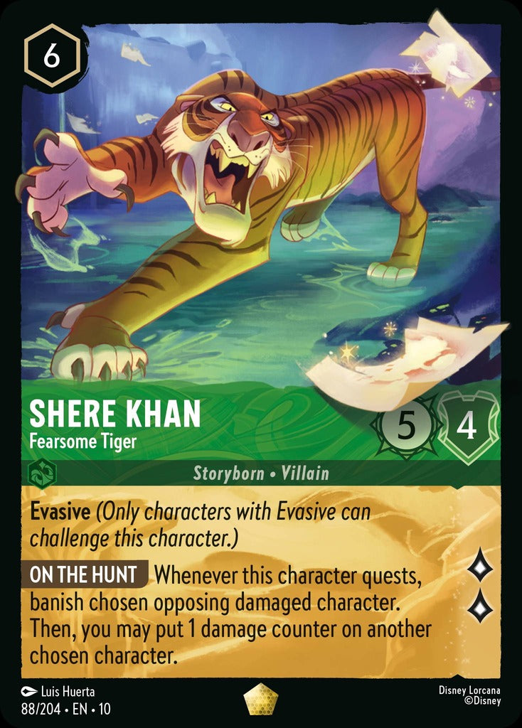 088/204·EN·10: Shere Khan - Fearsome Tiger – BAN-TYO TCG