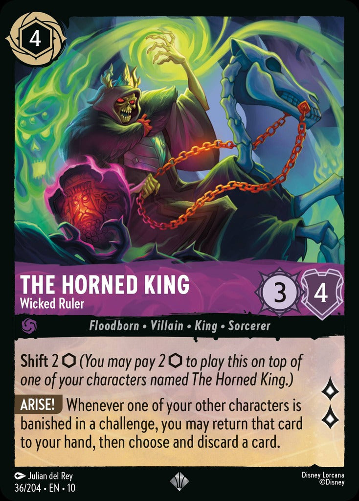 36/204·EN·10: The Horned King - Wicked Ruler – BAN-TYO TCG