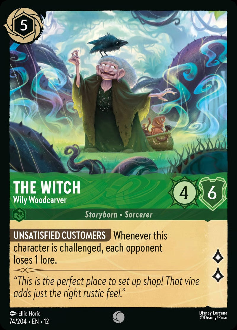074/204-EN-12: The Witch - Wily Woodcarver