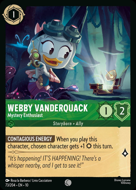 073/204·EN·10: Webby Vanderquack - Mystery Enthusiast
