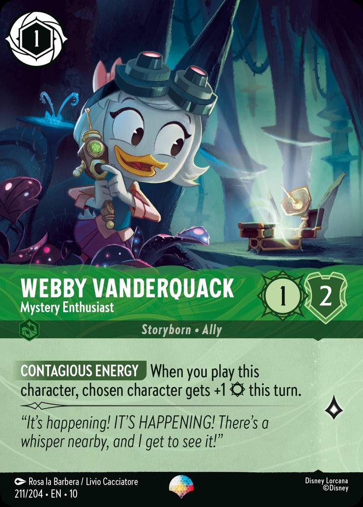 211/204·EN·10: Webby Vanderquack - Mystery Enthusiast