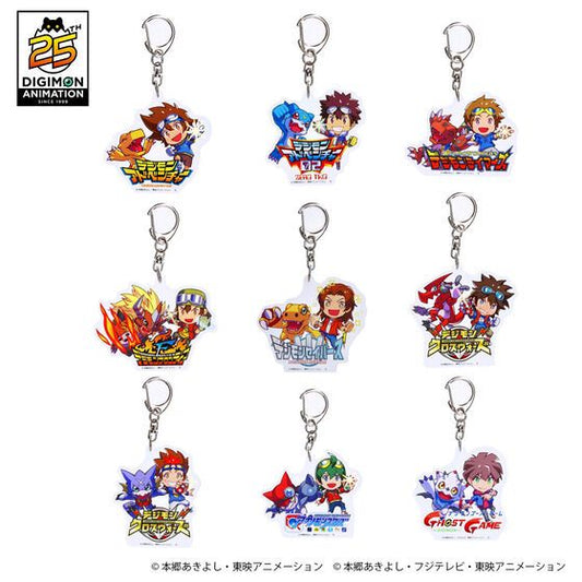 (PRE-ORDER)(預訂) [Official Products][官方產品] - [Digimon Adventure 25th Anniversary Anime Series] Acrylic Keychain [數碼暴龍25週年紀念] 亞加力鎖匙扣