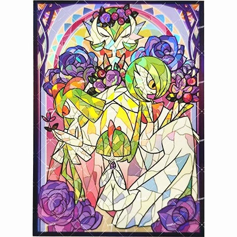 [Sleeves] Stained Glass Pokemon Ralts, Kirlia, Gardevoir, Mega Gardevoir