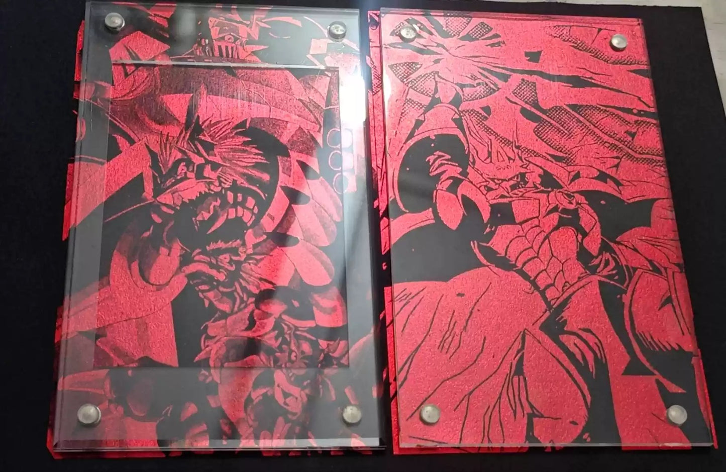 [Frame] Digimon Acrylic Card Display / Holder - Guilmon, Growlmon, Wargrowlmon, Gallantmon, Gallantmon Crimson Mode